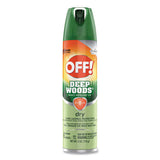 OFF! Deep Woods Dry Insect Repellent, 4 oz, Aerosol, Neutral, 12/Carton