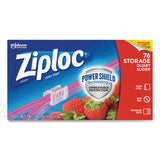 Ziploc Slider Storage Bags, 1 qt, 5.88" x 7.88", Clear, 9/Carton