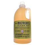 Mrs. Meyer's Liquid Laundry Detergent, Lemon Verbena Scent, 64 oz Bottle, 6/Carton