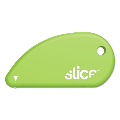 slice Safety Cutters, Fixed, Non Replaceable Micro Safety Blade, Ceramic, Green