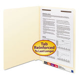 Smead Manila End Tab Fastener Folders with Reinforced Tabs, 11-pt Stock, 1 Fastener, Letter Size, Manila Exterior, 50/Box