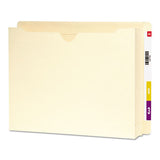 Smead Heavyweight End Tab File Jacket with 2" Expansion, Straight Tab, Letter Size, Manila, 25/Box