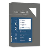Southworth 100% Cotton Business Paper, 95 Bright, 24lb, 8.5 x 11, White, 500/Box