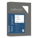 Southworth 25% Cotton Business Paper, 95 Bright, 20 lb, 8.5 x 11, White, 500 Sheets/Ream