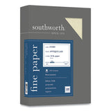 Southworth 25% Cotton Business Paper, 24 lb, 8.5 x 11, Ivory, 500 Sheets/Ream
