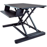 StarTech.com Sit Stand Desk Converter - Keyboard Tray - Height Adjustable Ergonomic Desktop/Tabletop Standing Desk - Large 35"x21" Surface - ARMSTSLG