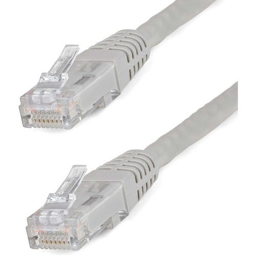 StarTech.com 15ft CAT6 Ethernet Cable - Gray Molded Gigabit - 100W PoE UTP 650MHz - Category 6 Patch Cord UL Certified Wiring/TIA - C6PATCH15GR