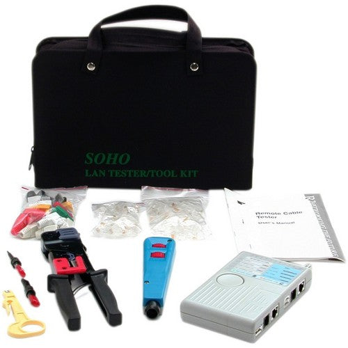 StarTech.com Professional RJ45 Network Installer Tool Kit with Carrying Case - Network Installation Kit - Network tool tester kit - CTK400LAN