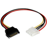 Star Tech.com 12in SATA to LP4 Power Cable Adapter - F/M - LP4SATAFM12