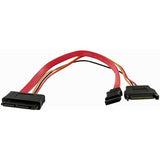 StarTech.com 12in Micro SATA to SATA with SATA Power Adapter Cable - MCSATAF12S