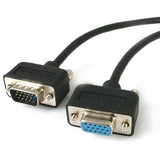 StarTech.com 15 ft Low Profile High Resolution Monitor VGA Extension Cable HD15 M/F - MXT101LP15