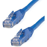 StarTech.com 100ft CAT6 Ethernet Cable - Blue Snagless Gigabit - 100W PoE UTP 650MHz Category 6 Patch Cord UL Certified Wiring/TIA - N6PATCH100BL