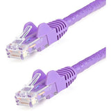 StarTech.com 100ft CAT6 Ethernet Cable - Purple Snagless Gigabit 100W PoE UTP 650MHz Category 6 Patch Cord UL Certified Wiring/TIA - N6PATCH100PL