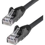 StarTech.com 35ft CAT6 Ethernet Cable - Black Snagless Gigabit - 100W PoE UTP 650MHz Category 6 Patch Cord UL Certified Wiring/TIA - N6PATCH35BK