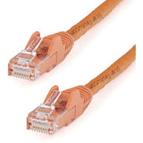 StarTech.com 7ft CAT6 Ethernet Cable - Orange Snagless Gigabit - 100W PoE UTP 650MHz Category 6 Patch Cord UL Certified Wiring/TIA - N6PATCH7OR