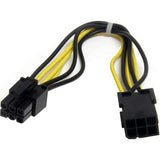Star Tech.com 8in 6 pin PCI Express Power Extension Cable - PCIEPOWEXT