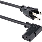 StarTech.com 10ft (3m) Computer Power Cord, NEMA 5-15P to Right Angle C13, 10A 125V, 18AWG, Replacement AC Power Cord, Monitor Power Cable - PXT101L10