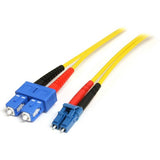 StarTech.com 1m Fiber Optic Cable - Single-Mode Duplex 9/125 - LSZH - LC/SC - OS1 - LC to SC Fiber Patch Cable - SMFIBLCSC1