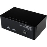 StarTech.com 2 Port DVI VGA Dual Monitor KVM Switch USB with Audio & USB 2.0 Hub - SV231DDVDUA