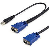 StarTech.com StarTech.com 2-in-1 - Video / USB cable - 4 pin USB Type A, HD-15 (M) - HD-15 (M) - 3.05 m - SVECONUS10