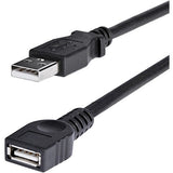 StarTech.com 6 ft Black USB 2.0 Extension Cable A to A - M/F - USBEXTAA6BK