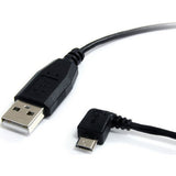 StarTech.com 6 ft Micro USB Cable - A to Left Angle Micro B - UUSBHAUB6LA