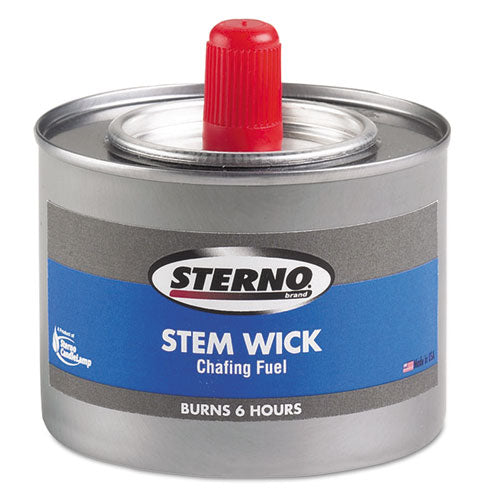 Sterno Chafing Fuel Can With Stem Wick, Methanol,1.89g, Six-Hour Burn, 24/Carton
