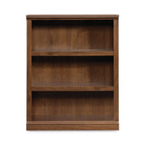 Sauder Select Collection Bookcase, Three-Shelf, 35.27w x 13.3d x 43.78h, Oiled Brown