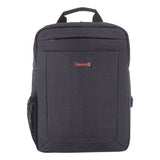 Swiss Mobility Cadence Slim Business Backpack, Fits Devices Up to 15.6", Polyester, 4.5 x 4.5 x 17, Charcoal