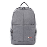 Swiss Mobility Sterling Slim Business Backpack, Fits Devices Up to 15.6", Polyester, 5.5 x 5.5 x 18, Gray