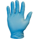 Safety Zone Powder Free Blue Nitrile Gloves - GNPR-LG-1M