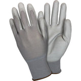 Safety Zone Gray Coated Knit Gloves - GNPUSMGY