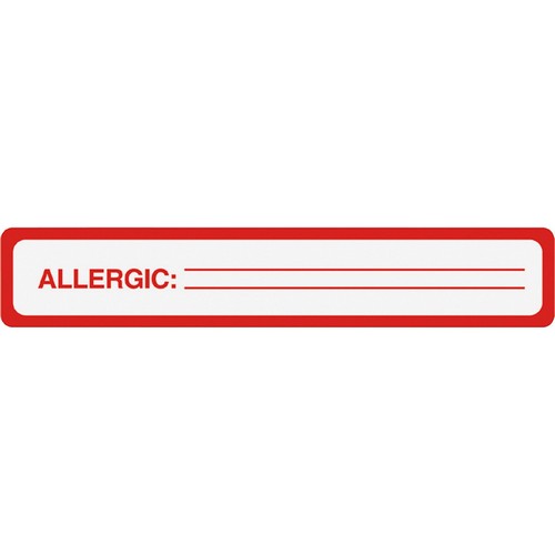 Tabbies ALLERGIC Allergy Message Labels - 40561