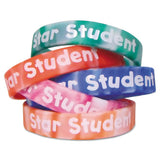 Teacher Created Resources Two-Toned Star Student Wristbands, 5 Designs, 7.25