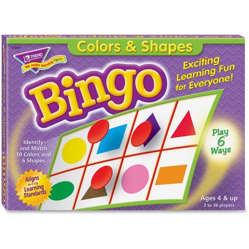 Trend Colors and Shapes Learner's Bingo Game - T6061