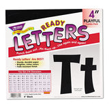 TREND Ready Letters Playful Combo Set, Black, 4"h, 216/Set