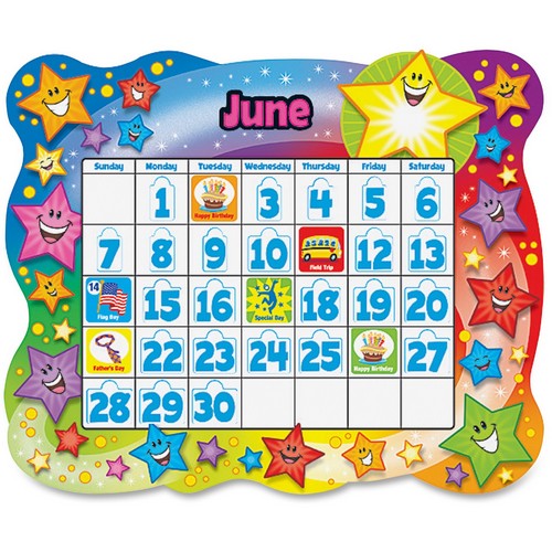 Trend Star Calendar Bulletin Board Set - T-8194
