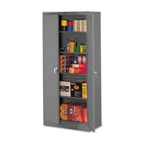 Tennsco 78" High Deluxe Steel Storage Cabinet, 36w x 18d x 78h, Medium Gray