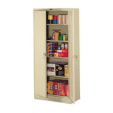 Tennsco 78" High Deluxe Steel Storage Cabinet, 36w x 24d x 78h, Sand