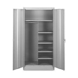 Tennsco Combination Wardrobe/Storage Cabinet - 7214LGY