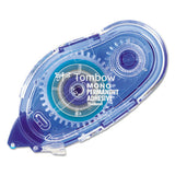 Tombow MONO Permanent Adhesive Applicator, 0.33" x 39.33 ft, Dries Light Blue