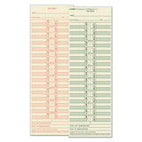 TOPS Time Clock Cards, Replacement for 10-100382/1950-9631, Two Sides, 3.5 x 10.5, 500/Box
