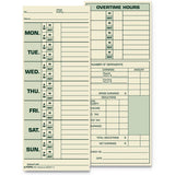 TOPS Time Clock Cards, Replacement for 331-10, Two Sides, 3.5 x 8.5, 500/Box