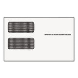 TOPS 1099 Double Window Envelope, Commercial Flap, Gummed Closure, 5.63 x 9, White, 24/Pack