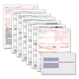 TOPS W-2 Tax Form/Envelope Kits, Six-Part Carbonless, 8.5 x 5.5, 2/Page, (24) W-2s and (1) W-3, 24/Sets