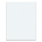 TOPS Quadrille Pads, Quadrille Rule (4 sq/in), 50 White 8.5 x 11 Sheets