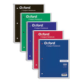 Oxford Coil-Lock Wirebound Notebooks, 3-Hole Punched, 1 Subject, Medium/College Rule, Randomly Assorted Covers, 11 x 8.5, 100 Sheets