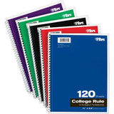 TOPS 3 - subject College Ruled Notebook - Letter - 65361