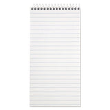TOPS Reporters Notepad, Wide/Legal Rule, White Cover, 70 White 4 x 8 Sheets, 12/Pack