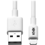 Tripp Lite 10ft Lightning USB/Sync Charge Cable for Apple Iphone / Ipad White 10' - M100-010-WH